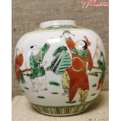 中国 清時代　五彩盒蓋清中晚期粉彩细路五子夺魁人物 中国 清時代 五彩盒蓋清中晚期粉彩细路五子夺魁人物