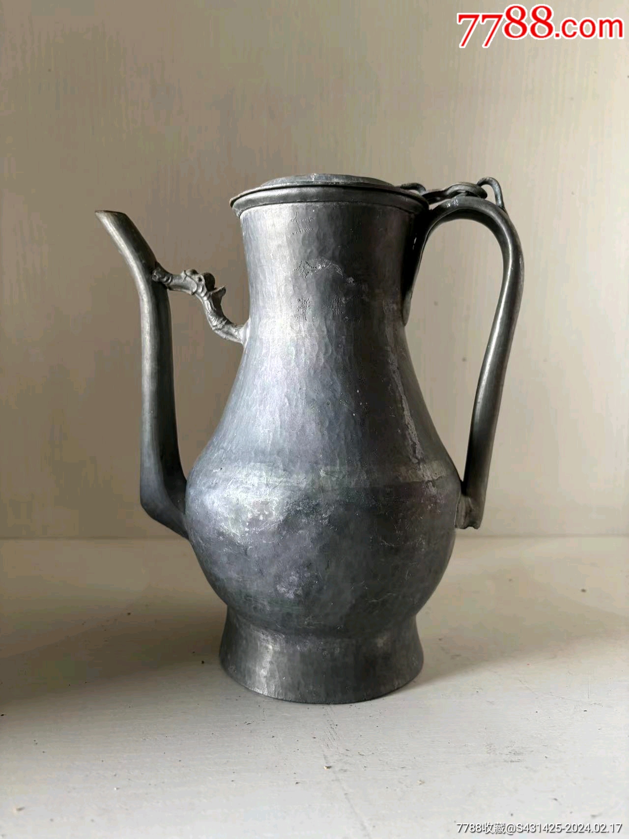 錫　茶壺　489 錫 茶壺 489