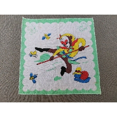 老手绢60年代儿童手帕算术拼音品如图时代感强有瑕疵见图处理价25元