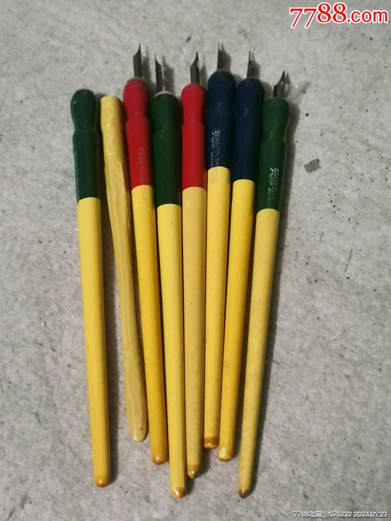 六十年代蘸水笔8支_其他笔类_种类图片_收藏价格_7788茶具