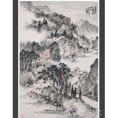 【重磅推荐】贠世峰先生精品仿古山水画贠世峰，甘肃省美协会员，1984年生人，性