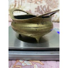 双龙戏珠桥耳铜香炉(se99060179)