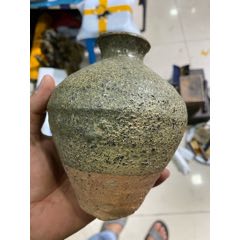 明代绿釉老窑瓷罐2116厘米