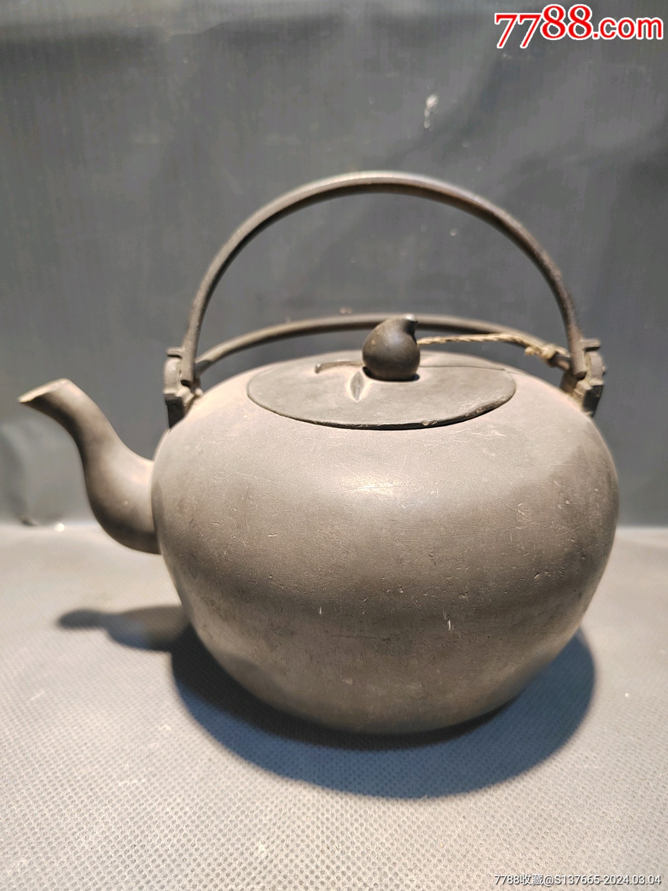 点铜锡壶_锡壶/锡器_净雅轩古玩店【7788红宝书】