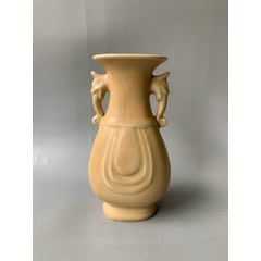 清代民窑黄釉花瓶_黄釉瓷_种类图片_收藏价格_7788茶具