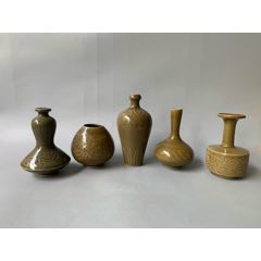 清代民窑黄釉花瓶-黄釉瓷-7788旧书网