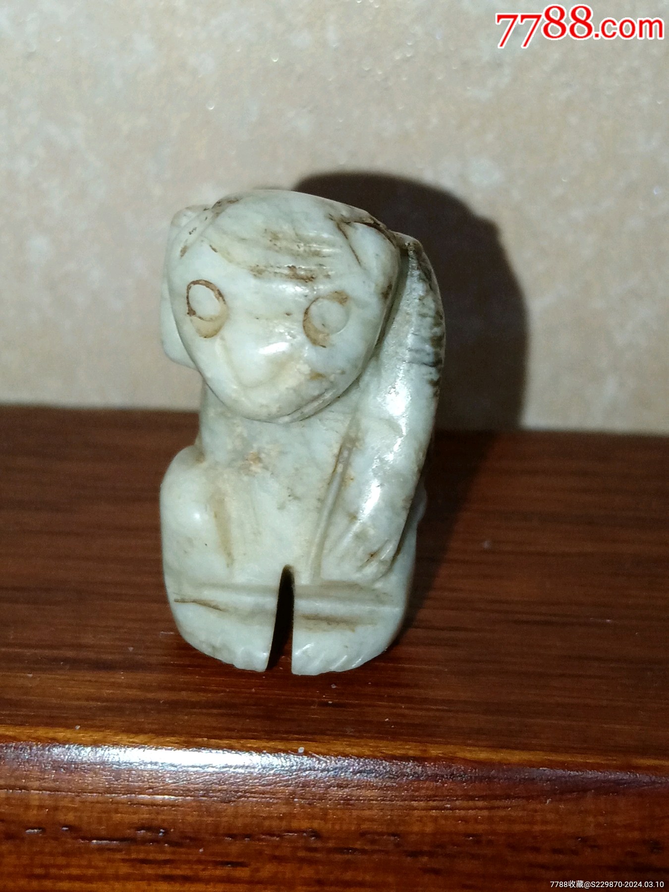 伝承品 本物和田白玉 土沁 手刻 翁仲紋 漢代魔除け三宝 数珠 根付 超美品 怀玉斋正次根付黄杨木雕松鹤印笼Antique Japanese Kaigyokusai