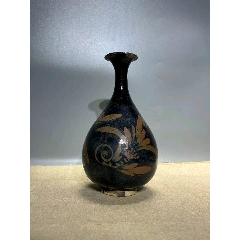 宋代铁锈花葫芦瓶-黑瓷/天目瓷-7788红宝书