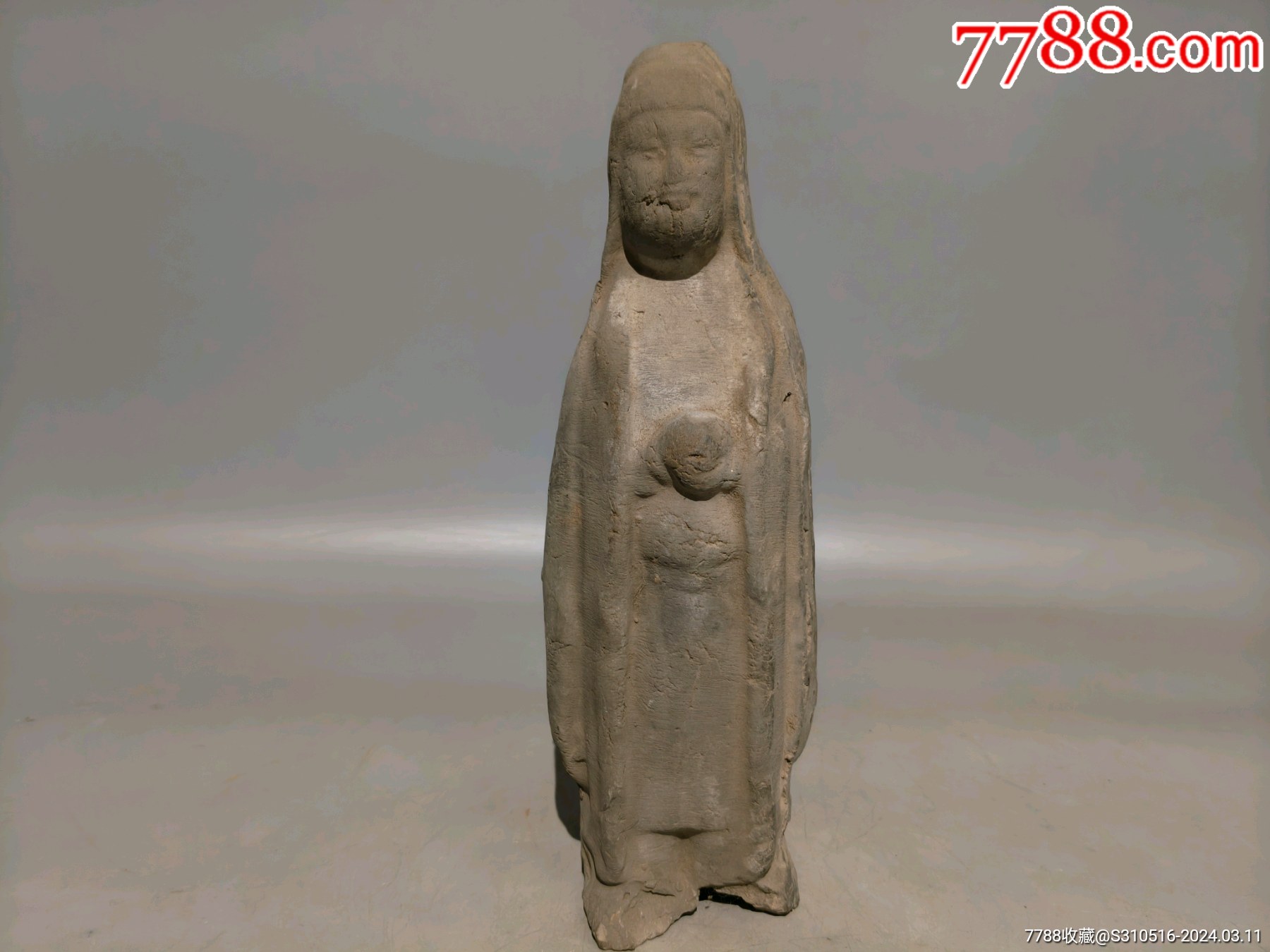 陶人物_灰陶_心缘轩【7788收藏__收藏热线】
