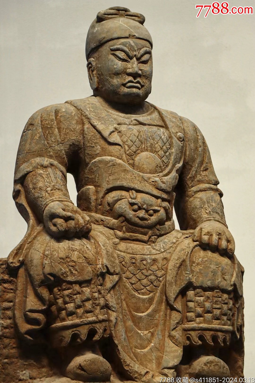 关公、关帝坐像高103长64宽30厘米.青石神态沉静而专注,英武中亦透露着威_石狮/石雕塑_收藏价格_交易出手_7788人民币收藏