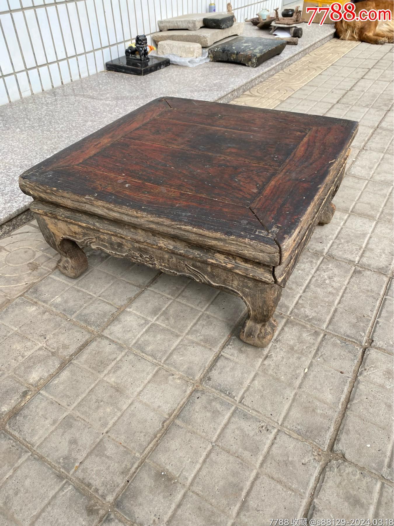 老炕桌，棋桌，茶桌_木桌/几/案_憨厚的乡下人【7788商城】