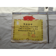 1980年.锦州铁路局锦州职工子弟第一中学.毕业证书【2024—03—19】
