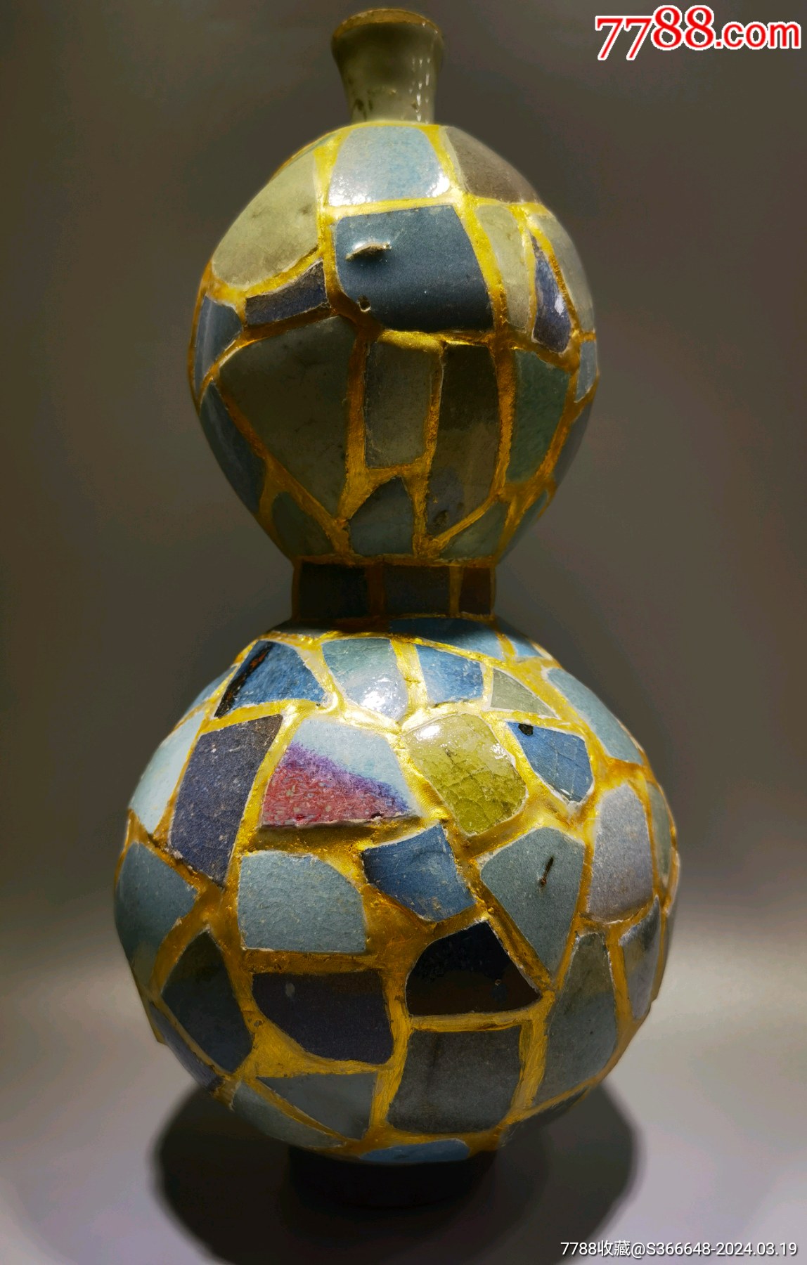 元代钧窑葫芦宝瓶手工diy高订