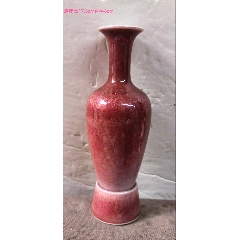 清代郎红釉民窑刻雍正款瓷笔筒_红釉瓷_品种图片_收藏价格_7788核雕收藏