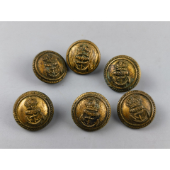 喜字老铜扣大中小共3枚隆全顺款