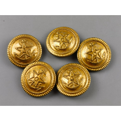 喜字老铜扣大中小共3枚隆全顺款