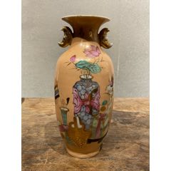 清同治粉彩八卦太极纹八方供盘-彩绘瓷/彩瓷-7788红宝书