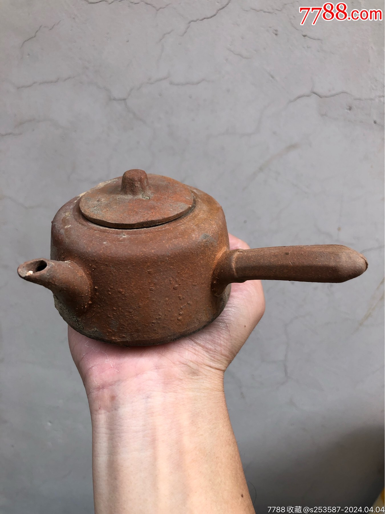 清代砂铫清代茶壶清代壶清代红泥砂铫清代老紫砂清代茶铫,做工好,细节处理_茶壶_图片欣赏_收藏价格_7788烟标收藏