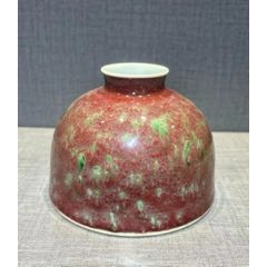 中国 骨董【大清雍正年製】赤釉天球瓶 清代雍正郎窑红天球瓶-红釉瓷-7788红宝书