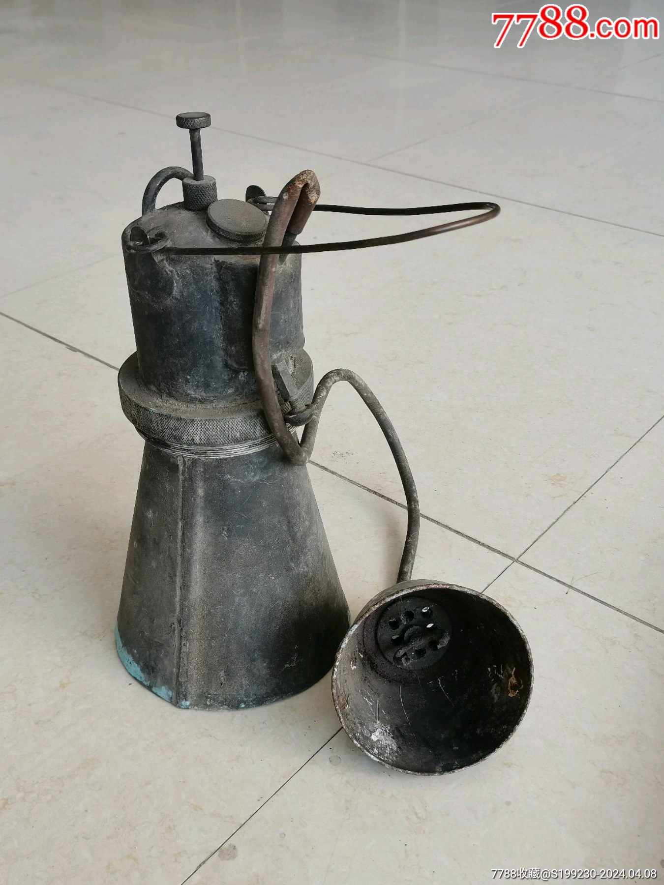 特大老嘎斯灯,老电石汽灯,老铜灯