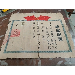 华东护士学校毕业证书，1955年