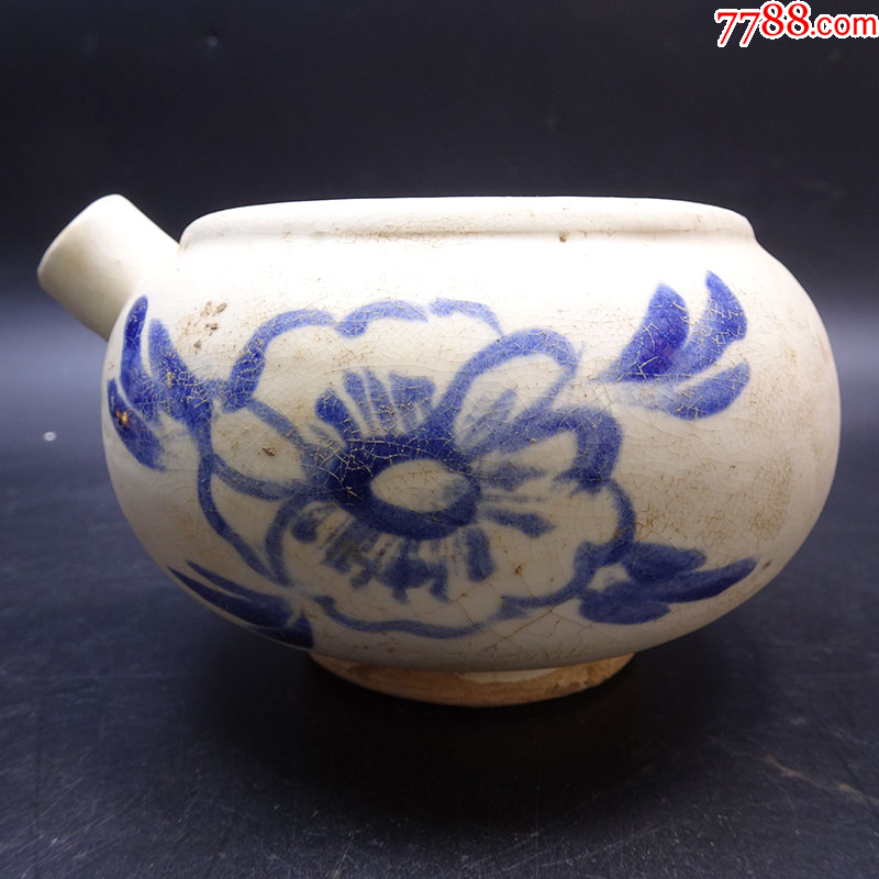 唐代青花瓷水注_青花瓷_大通古玩店【7788红宝书】