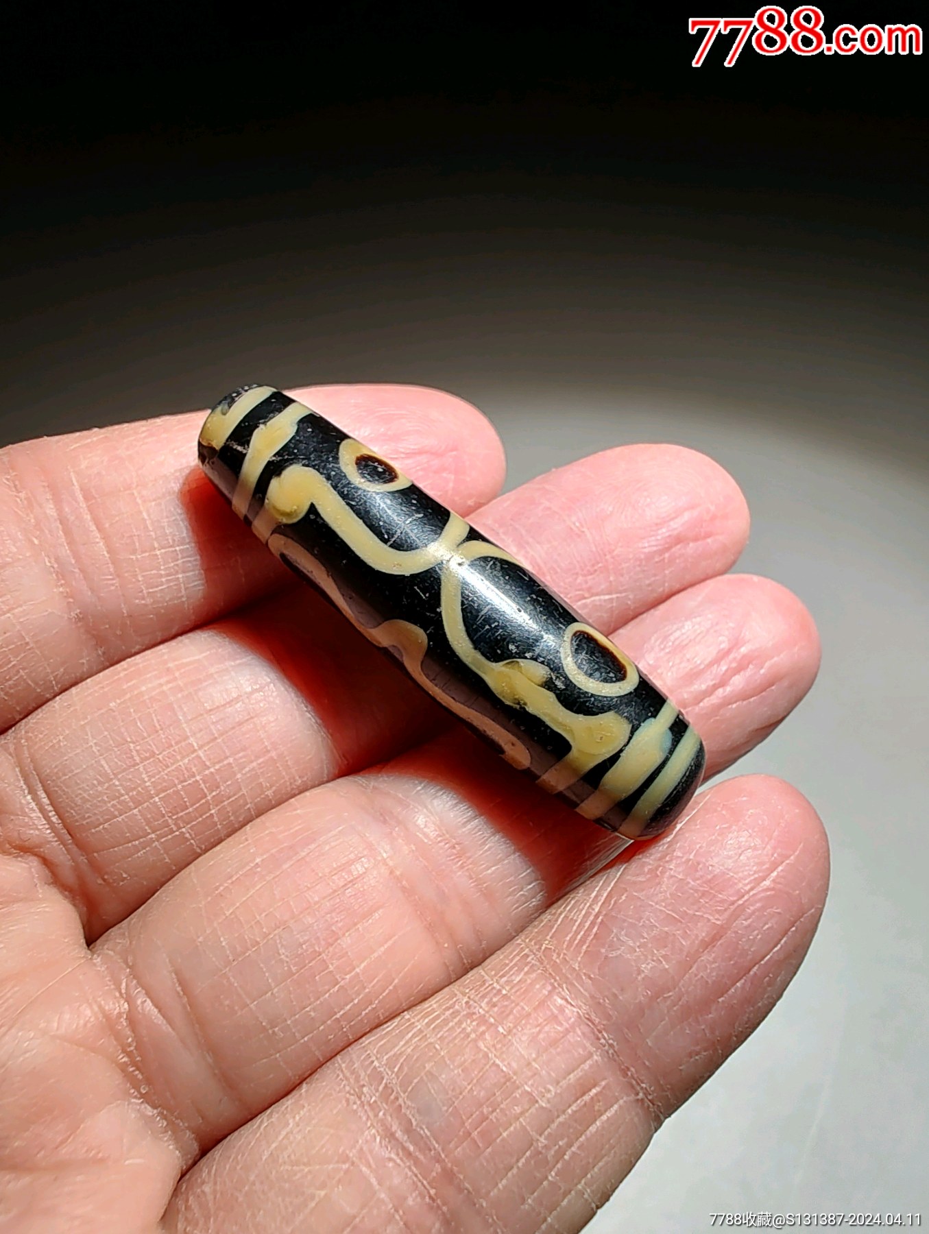 超激レア‼︎ 古代老礦石 九眼天珠 黒朱砂｜超激