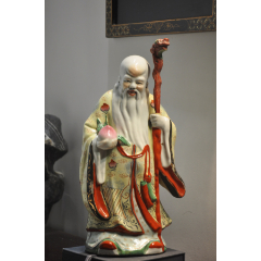 Fu, Lu, Shou, Jingdezhen Sculpture Porcelain Factory福，禄
