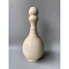 中国南宋時代青白磁花瓶 官窯青磁直頸瓶 Vase】中国‐南宋時代