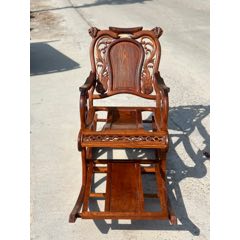民国时期缅甸花梨木摇椅躺椅老椅子老家具