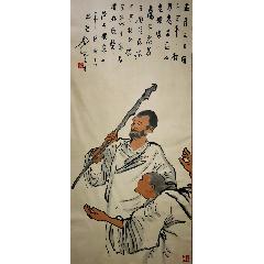 吕风子人物七80*37_人物国画原作_字画典藏【7788旧书网】