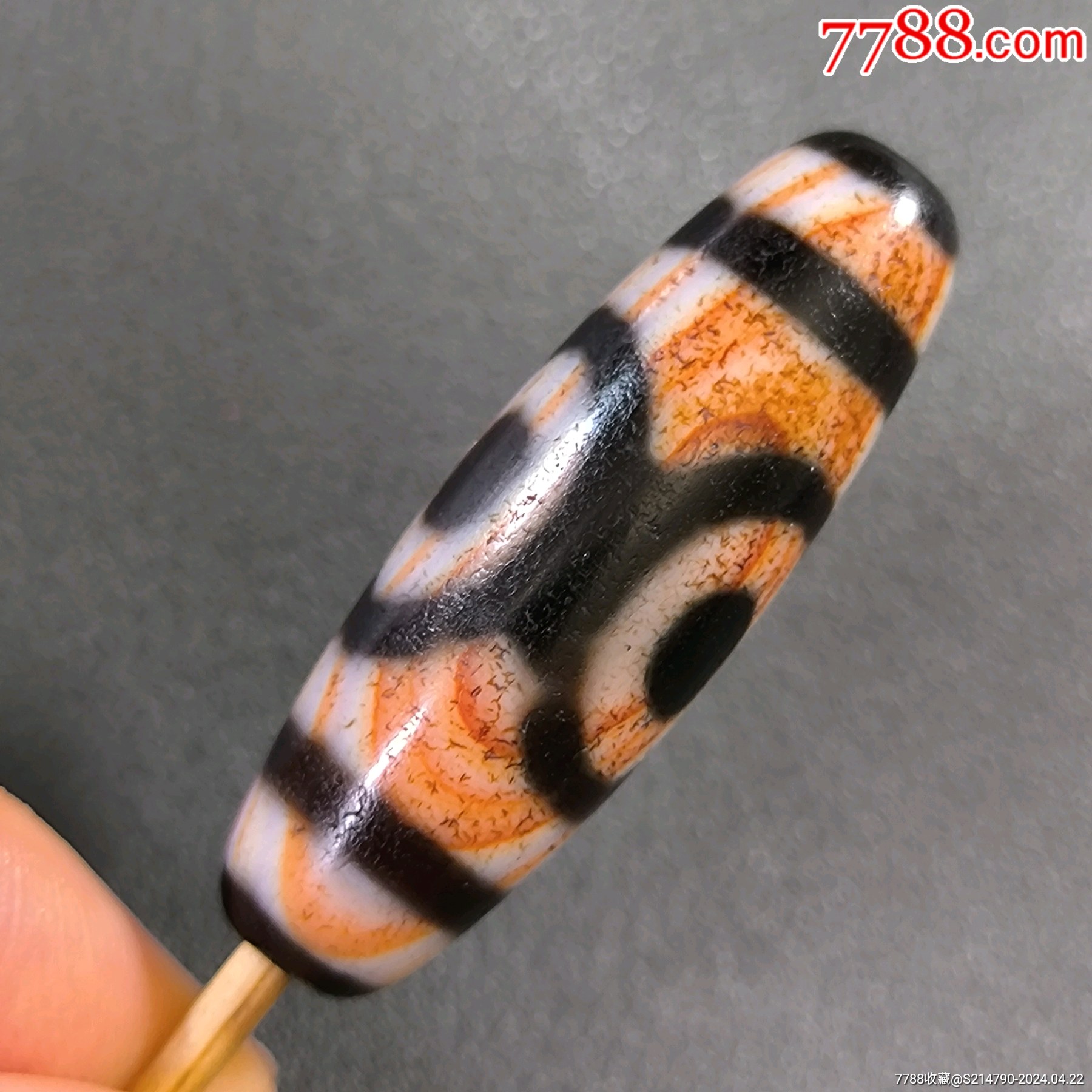 D4986-3 時代堤物 根付 瑪瑙「猿」緒締 Yahoo!オークション 猿 SNC 