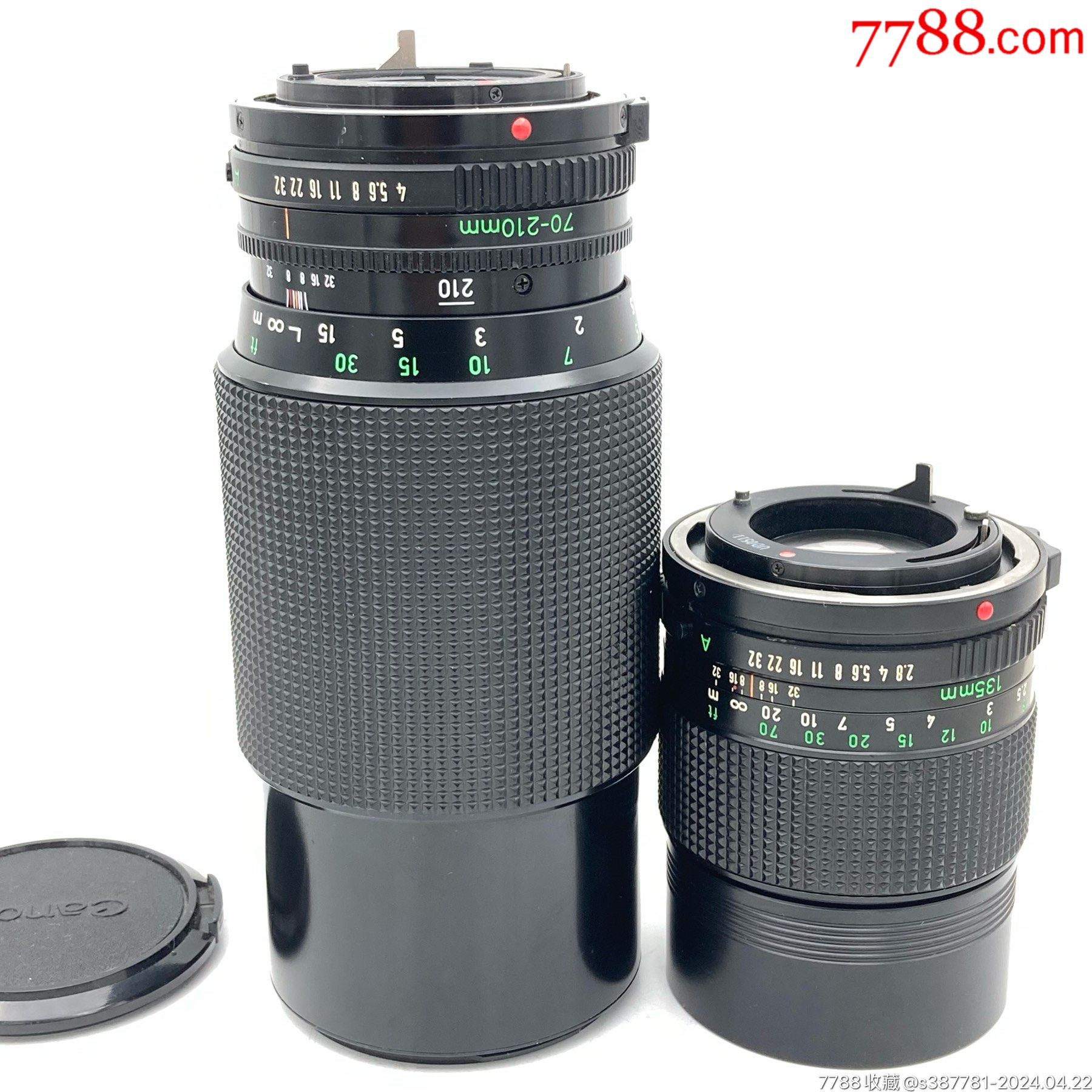 2颗佳能镜头NFD135mm2.8、70-210mm4-单反相机-7788红宝书