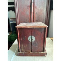 古董古玩收藏杂项清代家具木器木箱木盒木盘盒子-木箱-7788红宝书