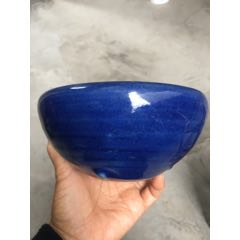 清代霁蓝釉香炉-蓝釉瓷-7788红宝书