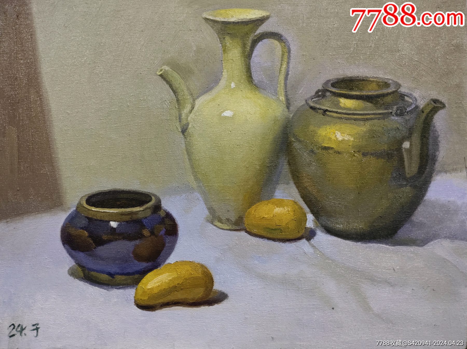 油畫靜物寫生_價(jià)格400元【聚鑫院】_第1張_7788收藏__收藏?zé)峋€