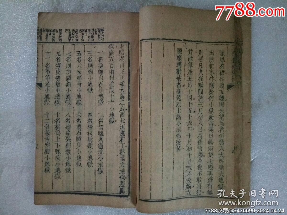 早期宗教：玉歷鈔傳警世_價格1900元_第18張_7788收藏__收藏熱線