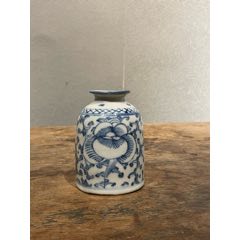 清代光绪四爪龙青花花瓶，有残-青花瓷-7788旧书网