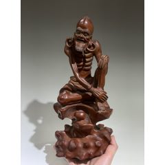黄杨木 清代 苦行僧 唐物 黄杨木| 扫地僧红尘炼心境，诸事皆修行。 天趣与工韵兼具，风化