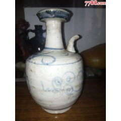 明代青花酒壶军持_青花瓷_何家老店【7788红宝书】
