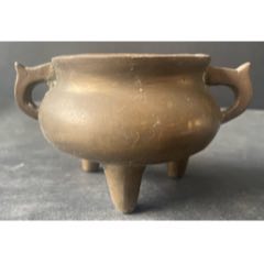 清代三足双耳铜炉-铜炉-7788旧书网