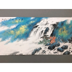 著名中美协画家【郑百重】先生手绘精品山水画