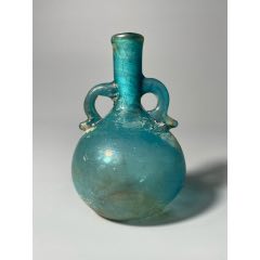 唐代蓝琉璃双系瓶-￥1,600 元_琉璃瓶_7788网