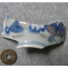 中国　大清乾隆年製　青花花文　六角大瓶　花瓶　壺　D　8941A 乾隆“大清乾隆年制”六字青花款彩绘木纹大花瓶古瓷器精品-彩绘瓷