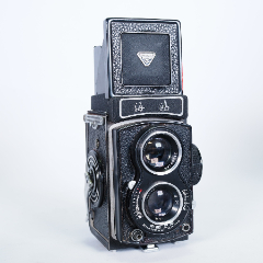 中古海鸥4a黑脸双反120胶片胶卷机械相机双镜头功能正常1970年8品