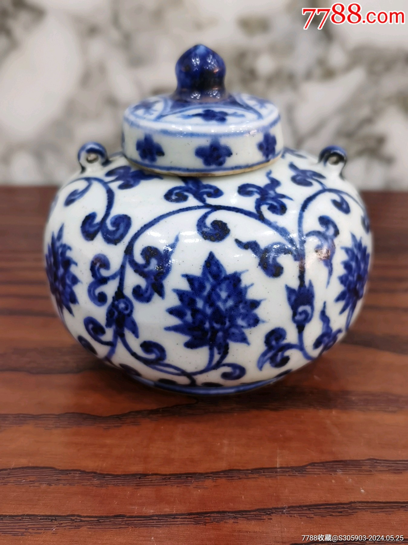 青花花卉二系罐_青花瓷_明清古玩糖糖【7788收藏】