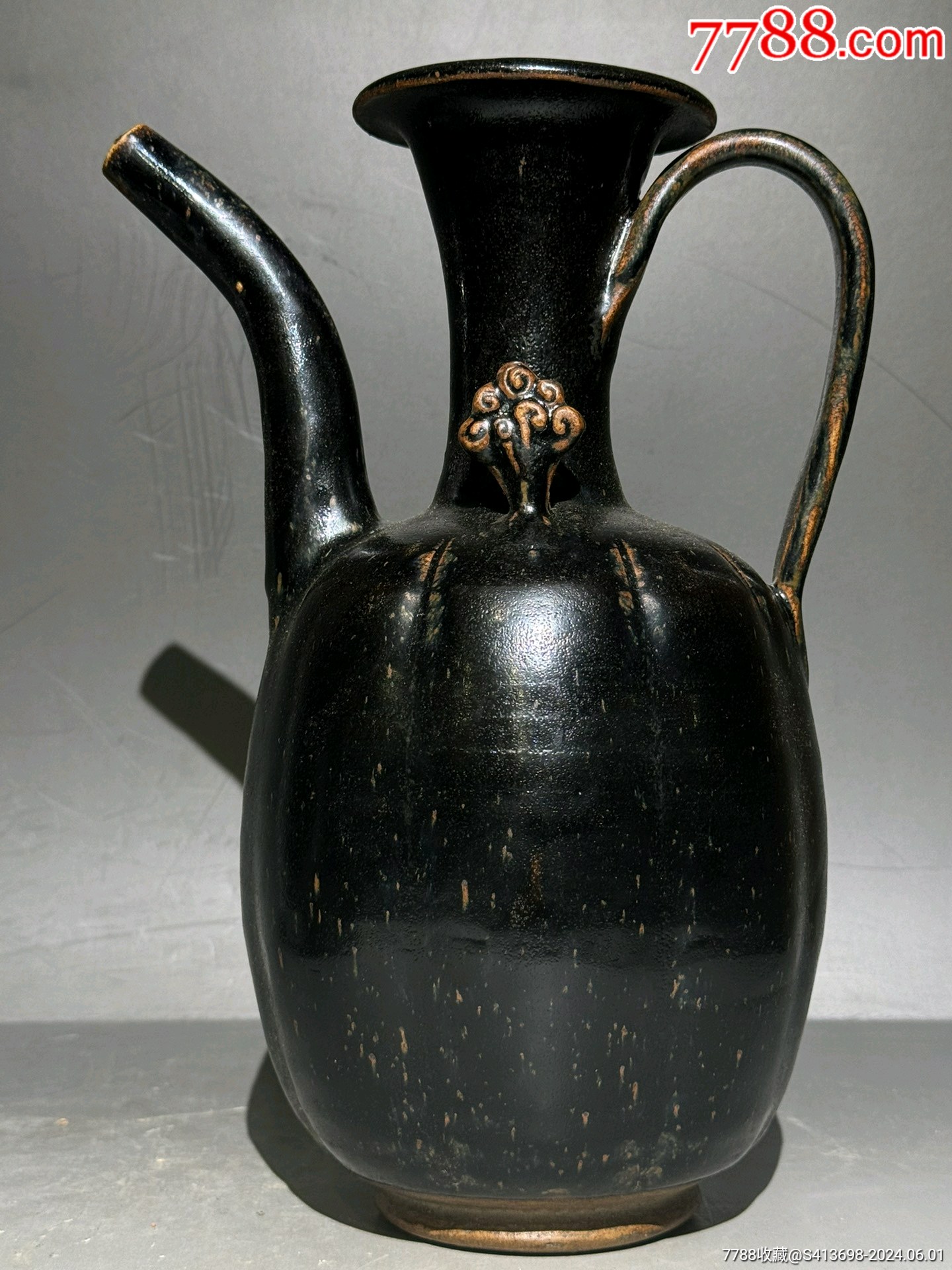 宋代介休窑黑釉执壶-黑瓷/天目瓷-7788红宝书