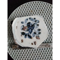  /strong>_青花瓷_白地青花_明朝_镶嵌瓷/瓷片_花卉_景德镇窑