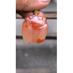 清 天然瑪瑙俏色鼻煙壷 メノウ嗅ぎタバコ 喫煙具 美しい石目★時代物★ 瑪瑙鼻煙壺- 成都博物館