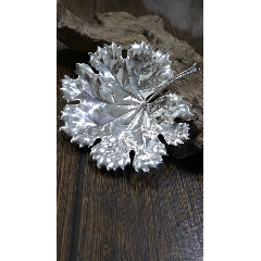 西洋古董银器】160克埃及纯银镂空盘/茶点盘/干果盘/赏盘全品相-其他银